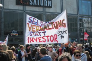 Transpi Selbstverwaltung statt Investor