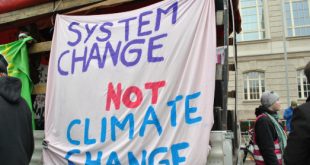 System change not climate change
