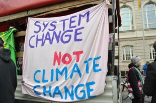 System change not climate change