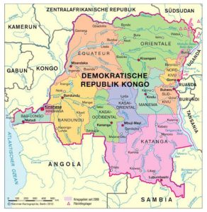DR Kongo map