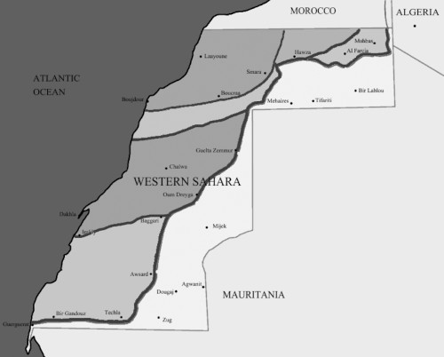 Westsahara-Karte